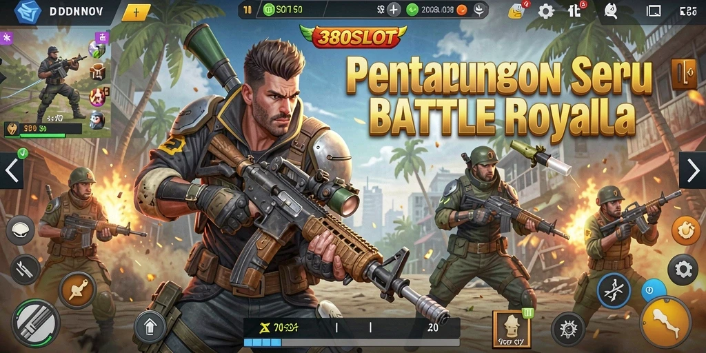 Gameplay seru di 380SLOT dengan pertarungan Battle Royale yang mendebarkan.