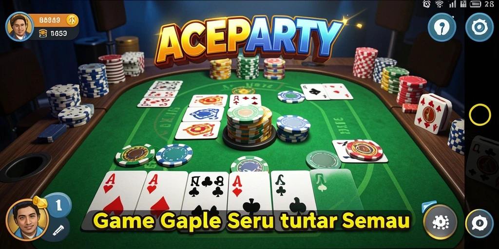 Tampilan gameplay seru dan interaktif di ACEPARTY.