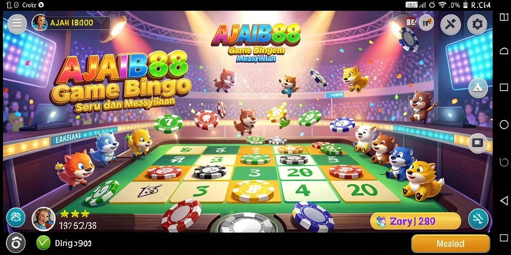 Screenshot gameplay AJAIB88 yang menampilkan suasana permainan Bingo