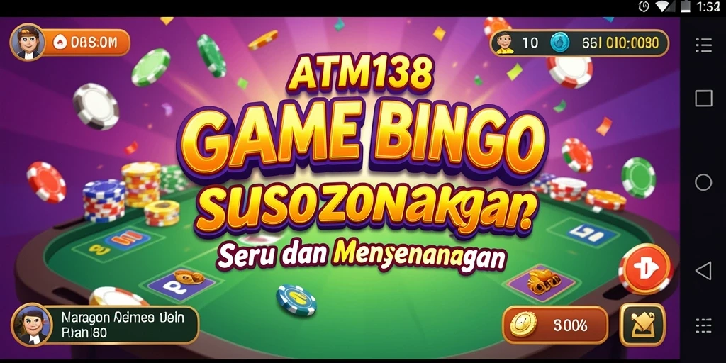 Tampilan gameplay seru di ATM138 yang menampilkan Bingo.