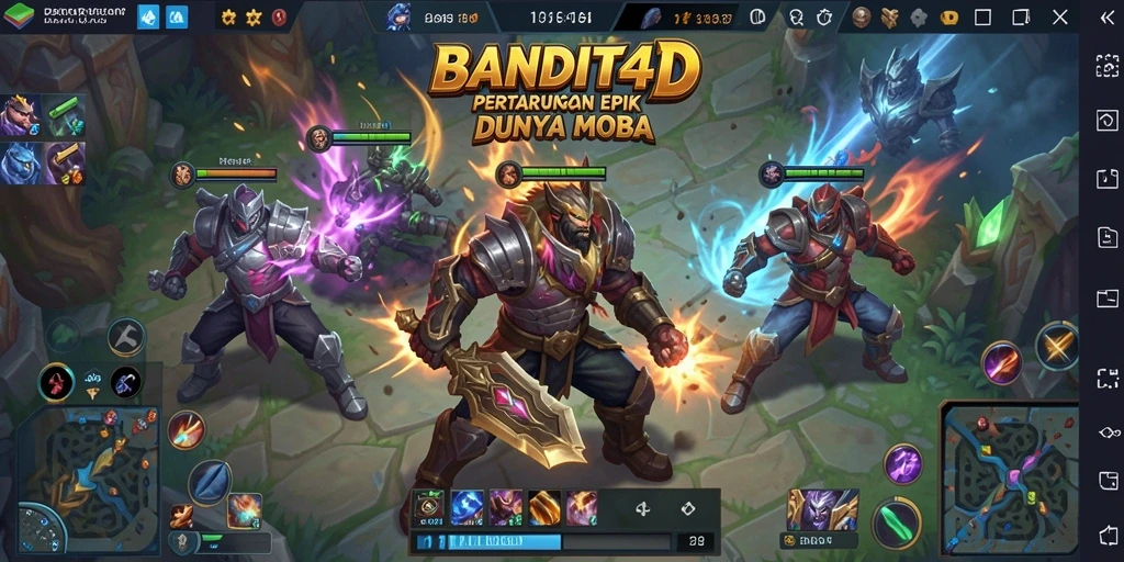 Tampilan menarik dari pertempuran di BANDIT4D yang mendebarkan.