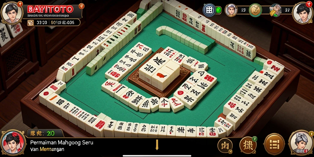 Screenshot gameplay BAYITOTO menampilkan keseruan permainan Mahjong yang menarik.