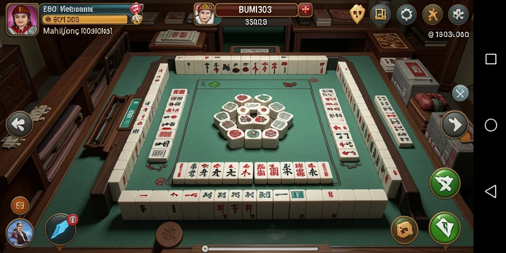 Tampilan gameplay Mahjong BUMI303 yang menarik dan seru.