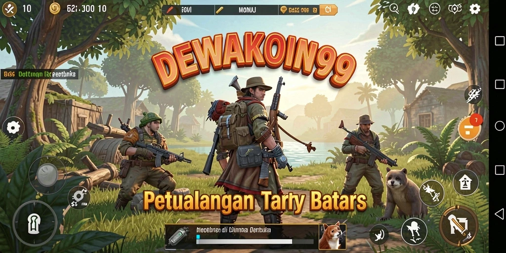 Tampilan menarik gameplay di dunia DEWAKOIN99 yang terbuka.