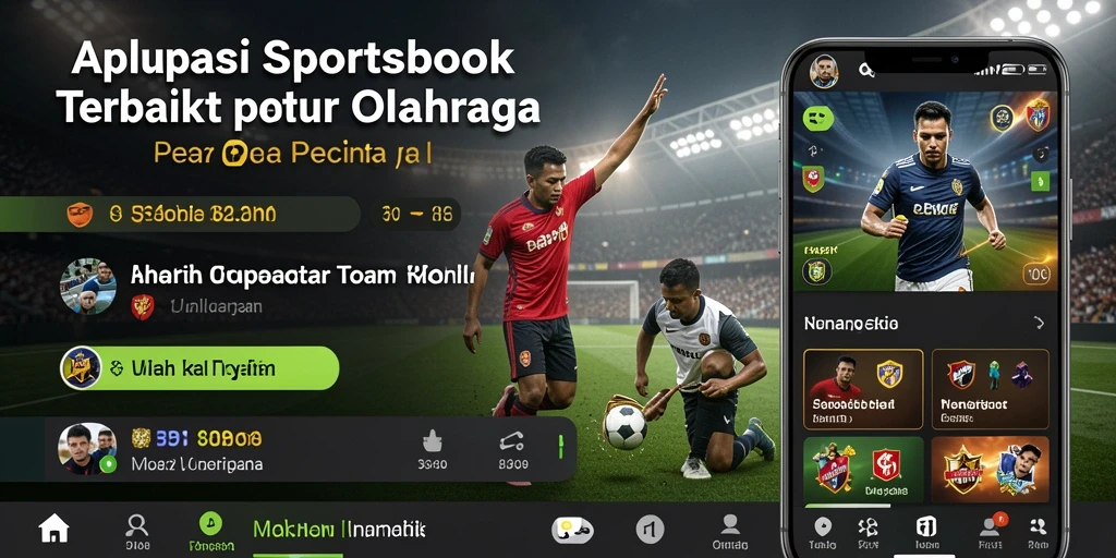 Tampilan aplikasi F08 dengan fitur sportsbook yang menarik.