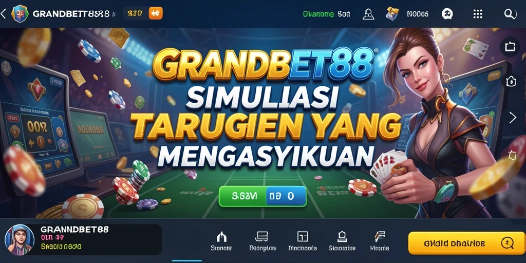 Tampilan gameplay Simulation di GRANDBET88 dengan grafis yang menakjubkan.
