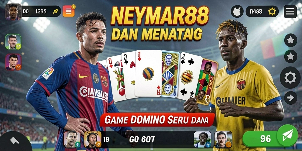 Tampilan gameplay seru dari NEYMAR88 dengan aksi domino yang mendebarkan.