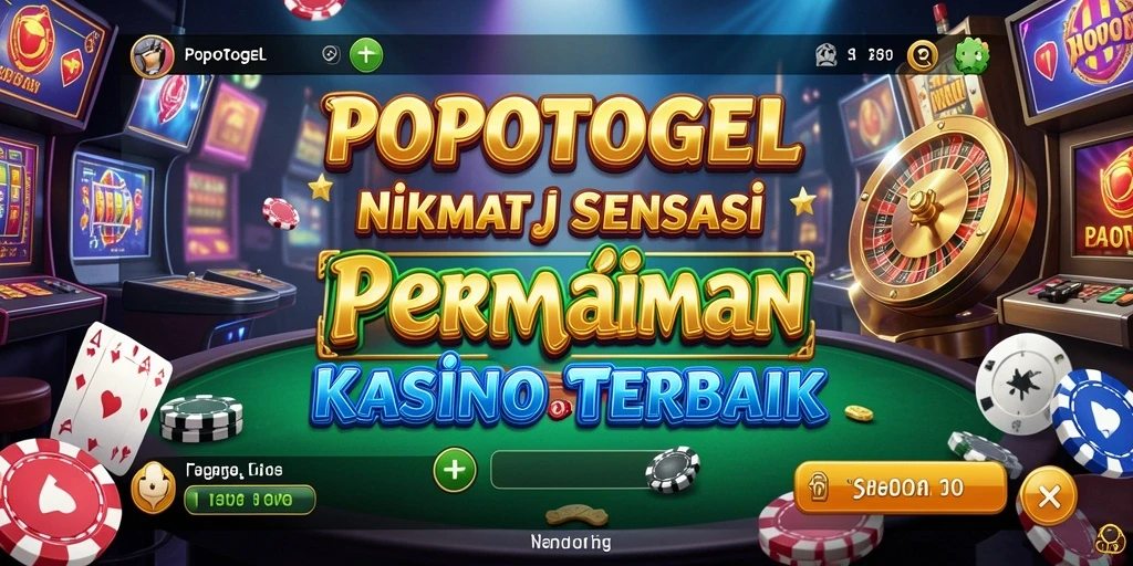 Tampilan gameplay menarik dari aplikasi Kasino POPOTOGEL.
