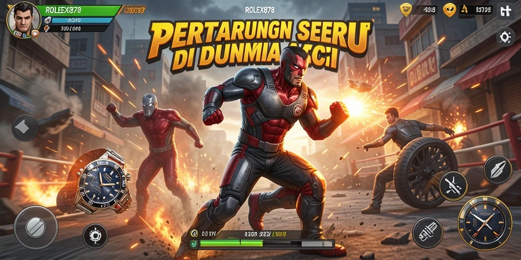 Tampilan screenshot dari gameplay mendebarkan di ROLEX878.
