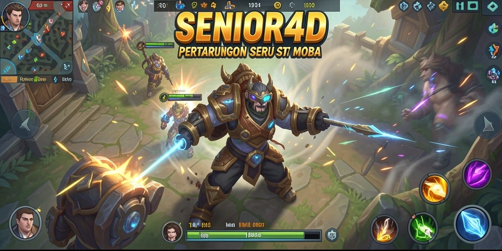 Tangkapan layar gameplay yang menampilkan pertarungan tim intens.