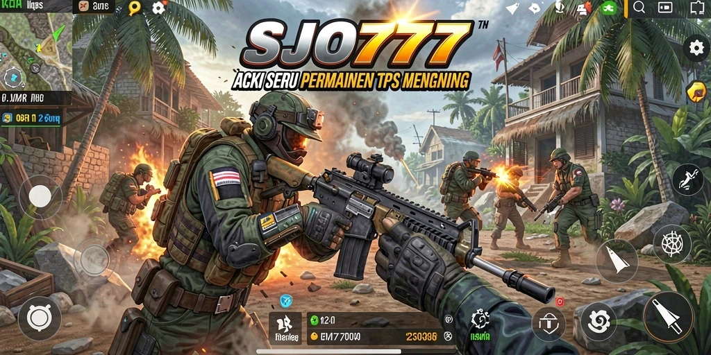Tampilan gameplay seru SJO777 dengan aksi tembak-menembak yang intens.