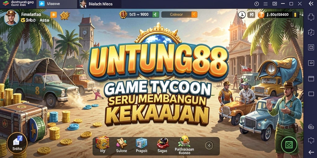 Tampilan screenshot utama UNTUNG88 menampilkan gameplay Tycoon yang menarik.