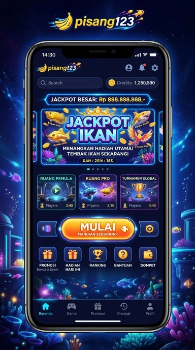 Tampilan antarmuka aplikasi pisang123 yang user-friendly.